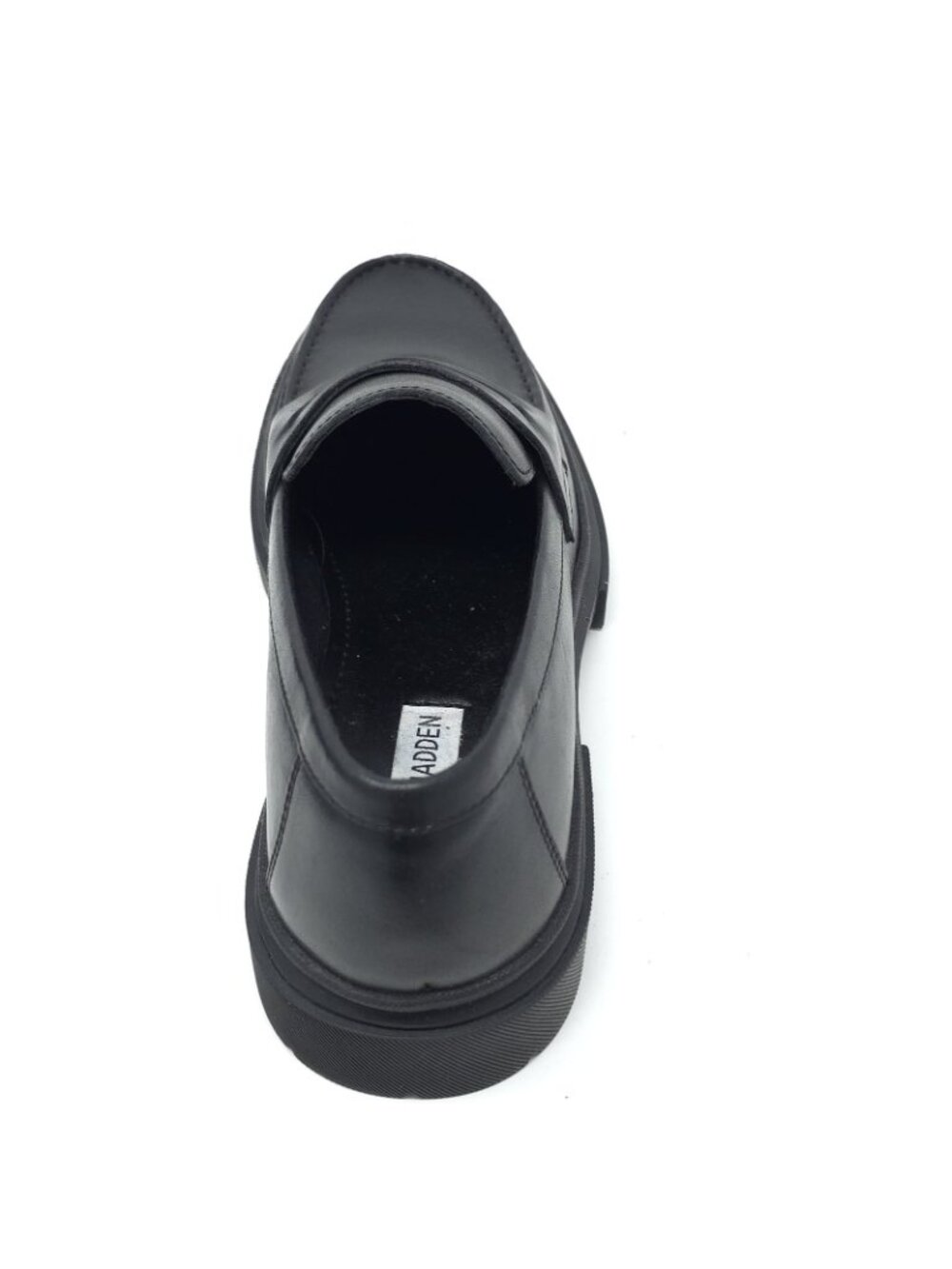 New Steve Madden Akkron Black Leather Loafers Men’s 7.5M - Picture 7 of 9